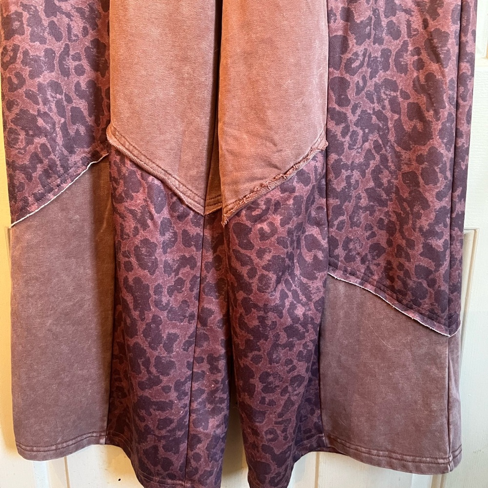 💖Mineral Washed Leopard Patchwork Pants💖 - image 7